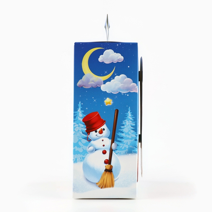 Коробка подарочная новогодняя складная с 3D эффектом &laquo;Мишка с подарком&raquo;, 18 x 15 x 7.5 см, Новый год