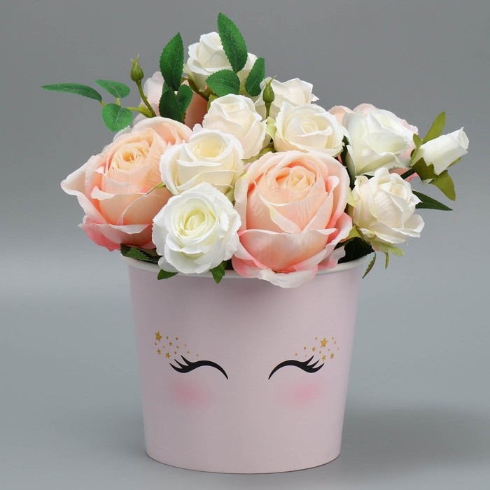 Стакан для цветов &laquo;Глазки&raquo;, 1500 мл