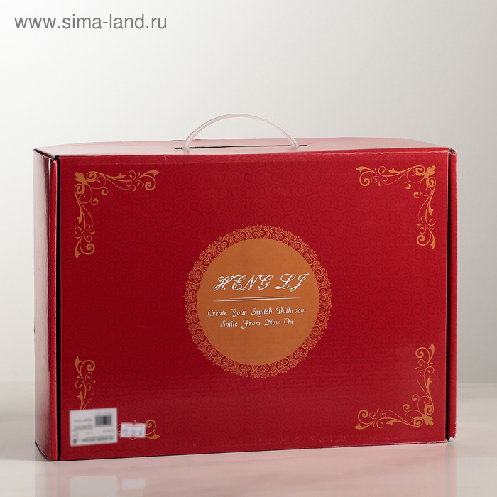 Набор аксессуаров для ванной комнаты &laquo;Утиные истории&raquo;, 4 предмета (дозатор 200 мл, мыльница, стакан, подставка для щёток), цвет белый