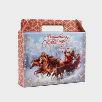 Коробка подарочная новогодняя складная &laquo;Волшебного Нового года&raquo;, 33.7 х 25.7 х 7.9 см, Новый год