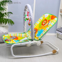 Шезлонг - качалка для новорождённых &laquo;Африка&raquo;, игровая дуга, игрушки МИКС