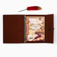 Родословная книга &laquo;Наш род&raquo;, с пером, 56 листов, бордо, 35 х 25 см