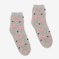 Носки женские &laquo;Леденцы&raquo; цвет серый, размер 23-25