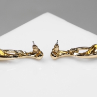 Серьги с жемчугом &laquo;Бусина&raquo; миниатюрность мах, цвет золото