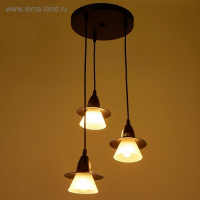 Светильник ЭкономСвет 36081/3 3х40Вт Е27 черный 33х33х75 см