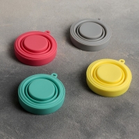 Стакан складной Доляна &laquo;Алан&raquo;, силикон, 150 мл, 8,5&times;8 см, цвет МИКС