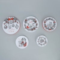 Набор подарочных коробок 5 в 1 &laquo;Уютные мгновения&raquo;, 13 х 14 ‒ 19.5 х 22 см, Новый год