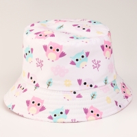 Панама детская для девочки &laquo;Совята&raquo;, цвет белый, р-р 48-50