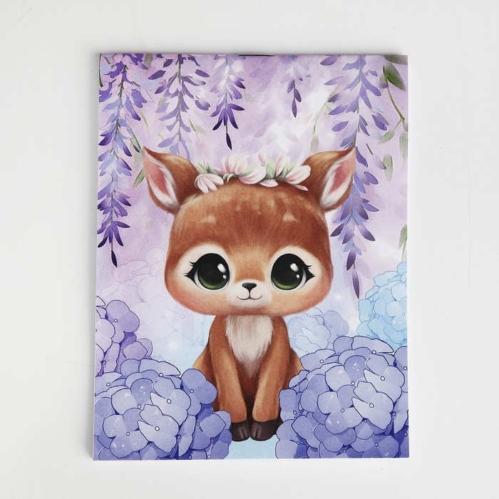 Набор подарочный для девочки Набор подарочный для девочки "Олененок", сумка, блокнот