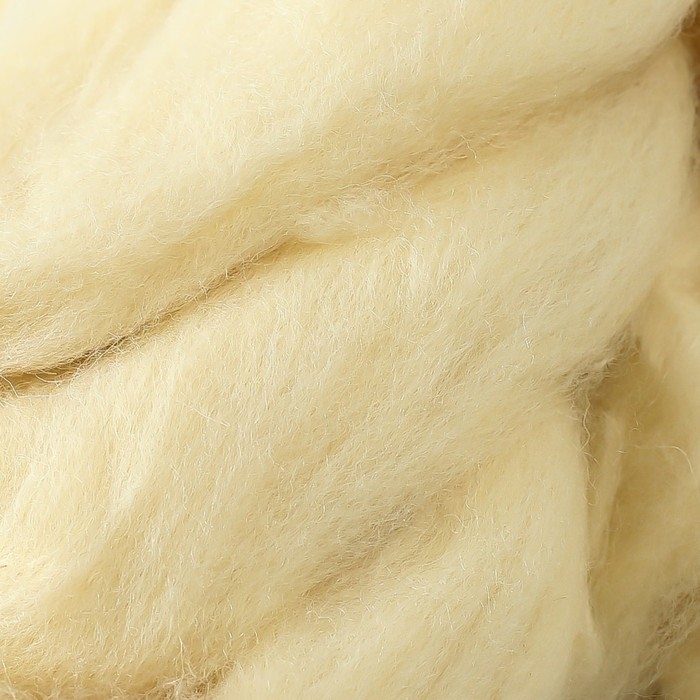 Шерсть для валяния 100% полутонкая шерсть 50 гр (001 суровый) Шерсть для валяния 100% полутонкая шерсть 50 гр (001 суровый)