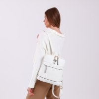 Рюкзак городской на молнии, цвет белый Рюкзак городской на молнии, цвет белый