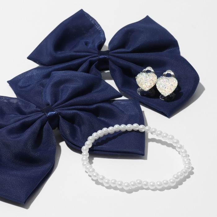 Набор «Выбражулька» 4 предмета: 2 заколки, клипсы, браслет, анимешка, цвет МИКС Набор «Выбражулька» 4 предмета: 2 заколки, клипсы, браслет, анимешка, цвет МИКС