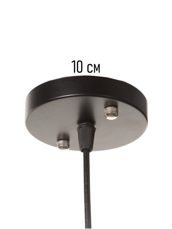 Светильник "Крит" 1х40Вт Е27 черный/коричневый 30х30х42(142)см