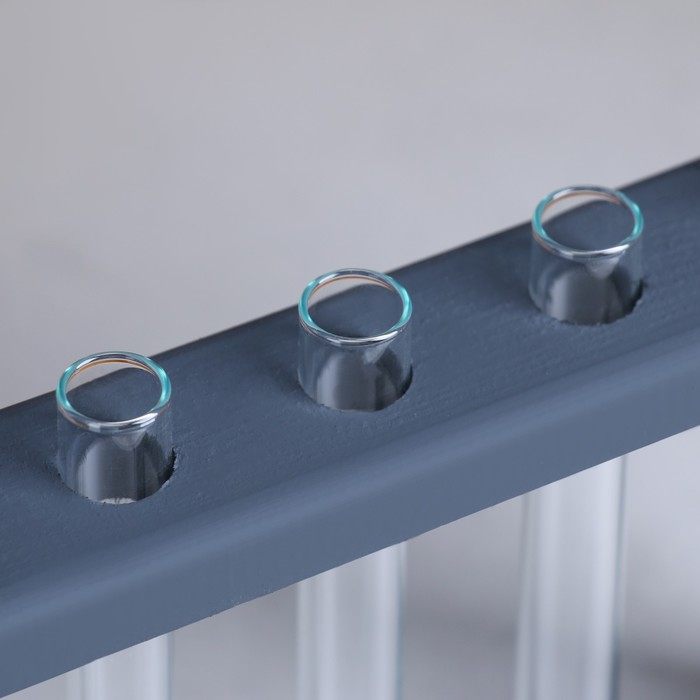 Кашпо деревянное 26×5×40 см с 5 колбами 15 см Кашпо деревянное 26×5×40 см с 5 колбами 15 см "Рамка Экстра Слим", чёрный Дарим Красиво