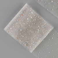 Фатин с блёстками, 15 см, 23 &plusmn; 1 м, 11 &plusmn; 1 г/кв.м, цвет бежевый №37