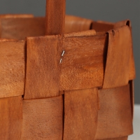 Корзина плетёная, 23&times;16&times;8 см, ручка h=12 см, ива, натуральный цвет