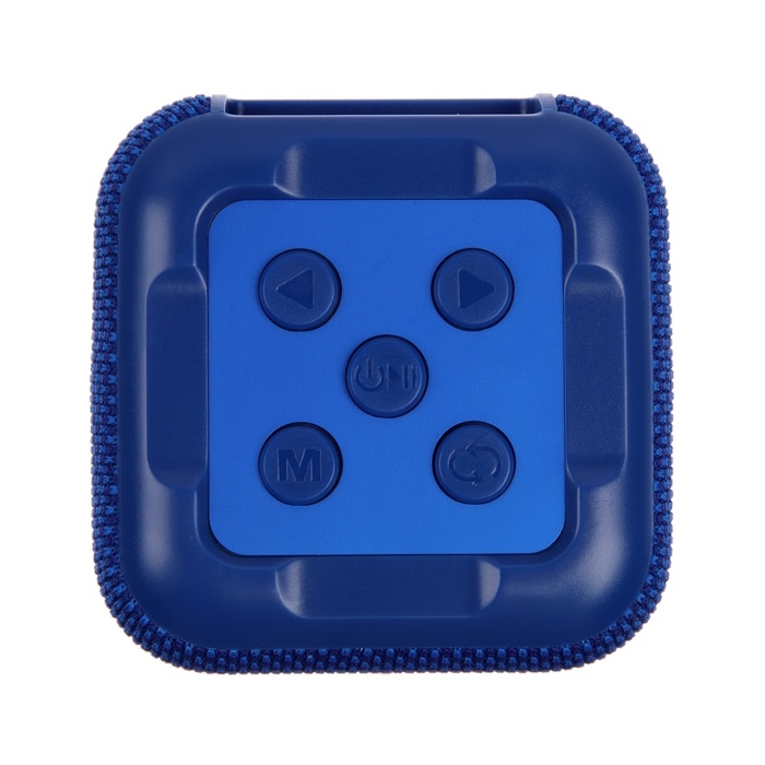 Портативная колонка F68, 5 Вт, 600 мАч, подсветка. micro SD, синяя Портативная колонка F68, 5 Вт, 600 мАч, подсветка. micro SD, синяя