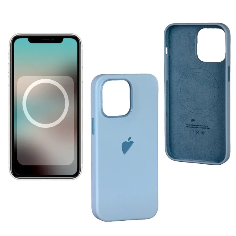 Чехол iPh 14 Pro Max Silicon Case 100% ORG Sky