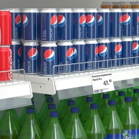 Ценникодержатель полочный самоклеящийся DBR52, 100&times;0,3&times;5,2 см, цвет прозрачный