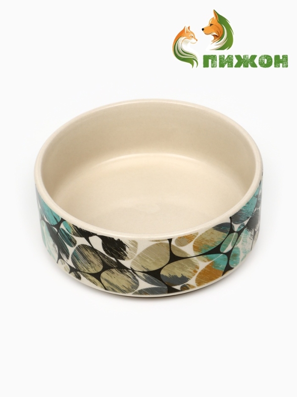 Миска керамическая "Серый горошек" 200мл, 10,5 х 4 см