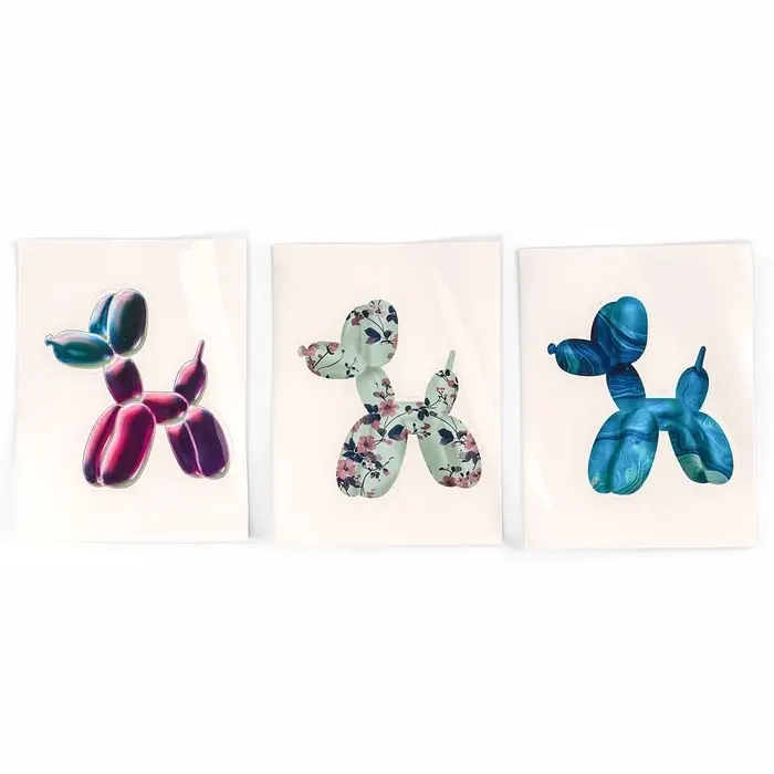 Алмазная мозаика на брелоке "Собачка" светло-голубой