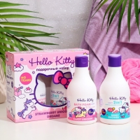 Подарочный набор косметики Hello Kitty "Strawberry Unicorn Dreams", 2*250 мл Подарочный набор косметики Hello Kitty "Strawberry Unicorn Dreams", 2*250 мл