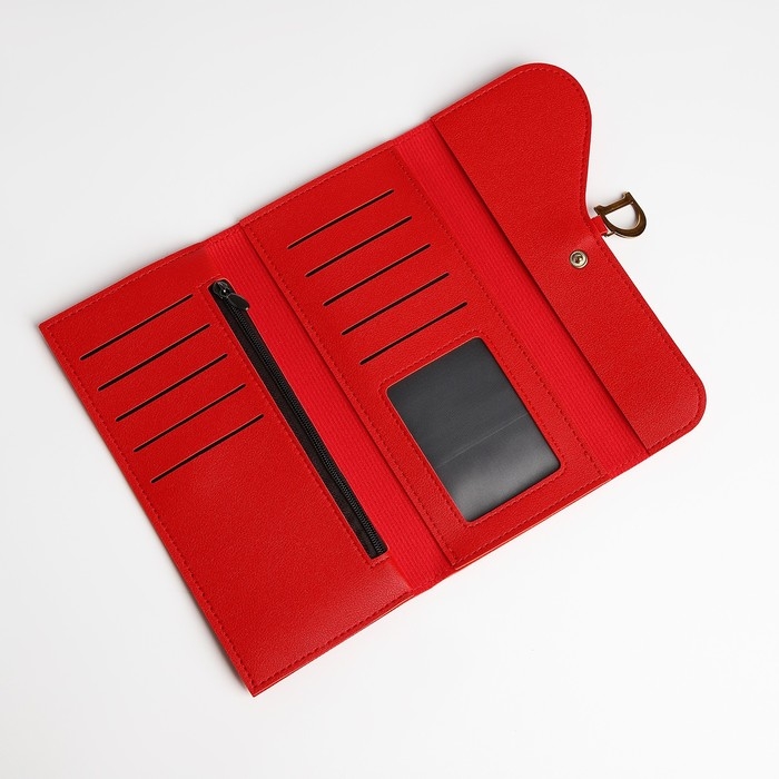Кошелёк на молнии, цвет красный Кошелёк на молнии, цвет красный