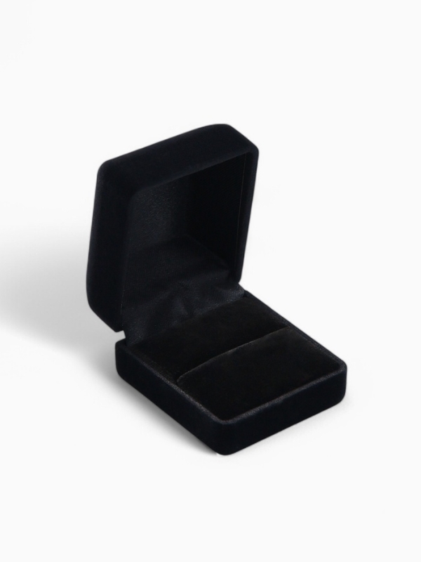 Футляр бархатный под 2 кольца &laquo;Традиции&raquo;, 5,2&times;4,6, цвет чёрный