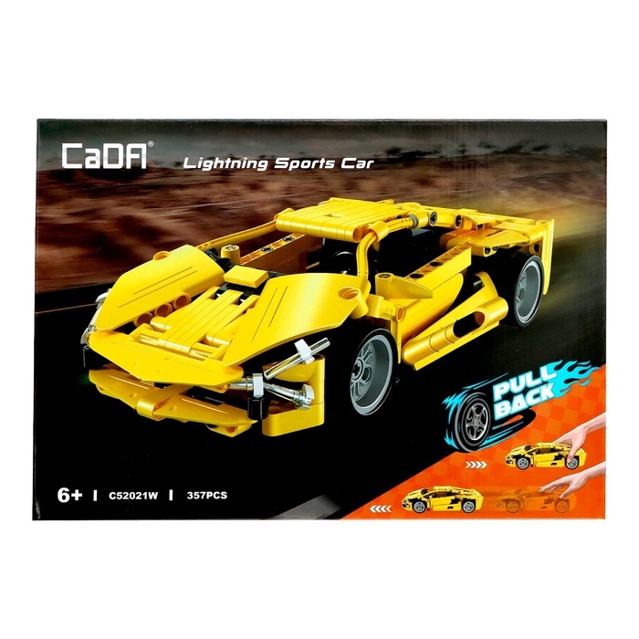 Конструктор инерционный &laquo;Спорткар&raquo;, 357 деталей