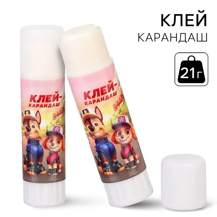 Клей-карандаш PVP 21 г, &laquo;Щенячий патруль&raquo;