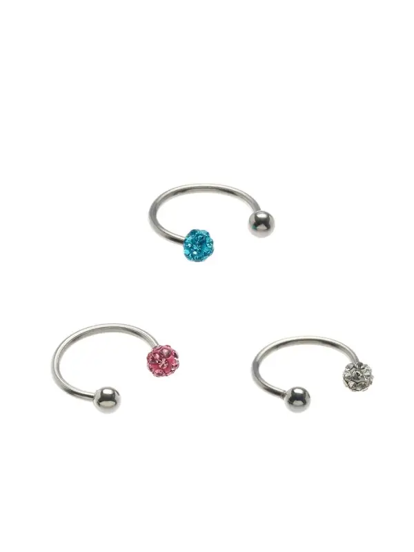 Пирсинг в бровь &laquo;Шамбала&raquo; d=10 мм, МИКС в серебре (неделимая фасовка 12 шт., цена за шт.)