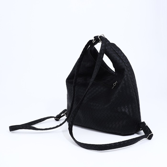 Сумка женская мешок на молнии, цвет чёрный Сумка женская мешок на молнии, цвет чёрный