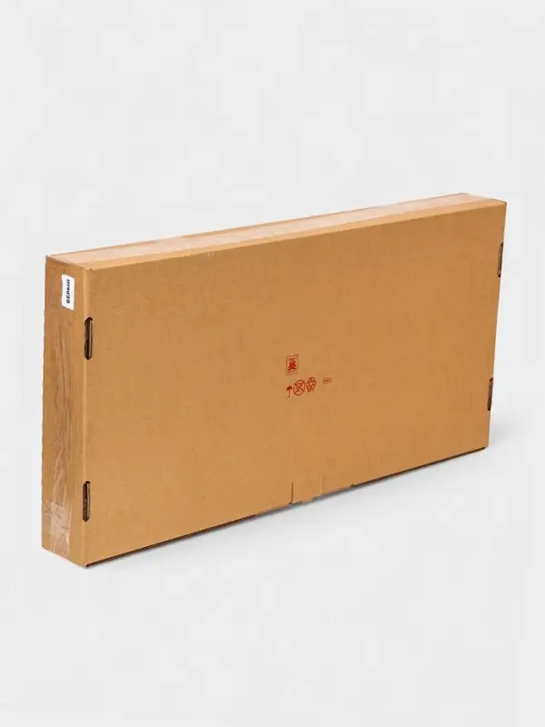 Плетёная корзина для белья с крышкой "Лён" 100л 43&times;32&times;80см, цвет белый