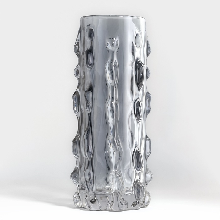 Ваза для цветов &laquo;Джорджия&raquo; из прозрачного черного стекла 30 х 10 х 10 см