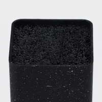 Подставка для ножей с наполнителем Доляна &laquo;Зефир&raquo;, 22&times;10 см, цвет чёрный