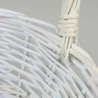 Корзина плетеная (ива): 35х35х13Hз36HH, 1 шт., белый