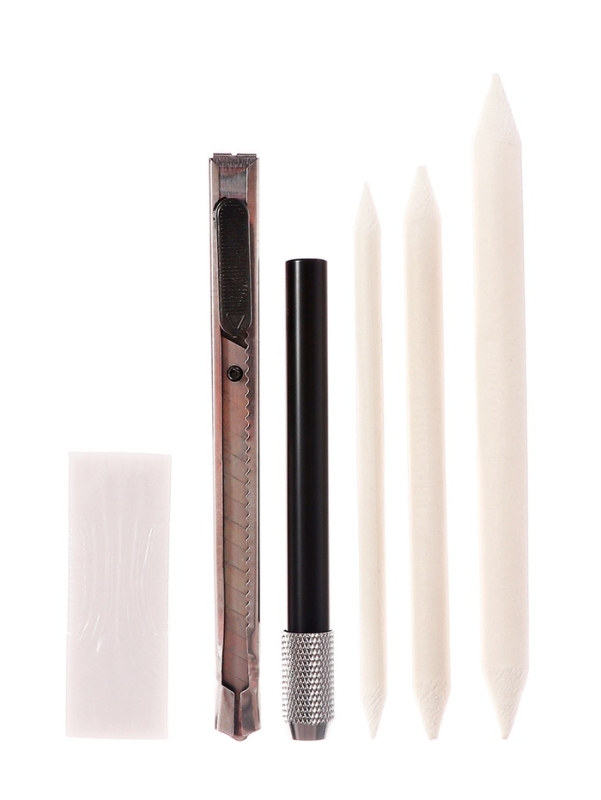 Набор художественный для рисования, бежевый пенал-скрутка Набор художественный для рисования, бежевый пенал-скрутка