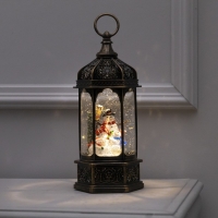 Светодиодная фигура «Фонарь со снеговиками» 13 × 28.5 × 12 см, пластик, батарейки ААх3 (не в комплекте), USB, свечение тёплое белое Светодиодная фигура «Фонарь со снеговиками» 13 × 28.5 × 12 см, пластик, батарейки ААх3 (не в комплекте), USB, свечение тёплое белое