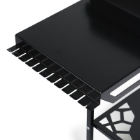 Мангал GrilMe MAX, 35 х 115 х 83 см, сталь 2 мм, термометр, 2 полки, колёса