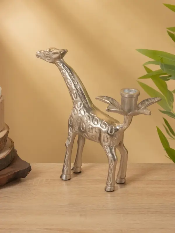 Подсвечник "Жираф" алюминий 22,5х11,5х23 см