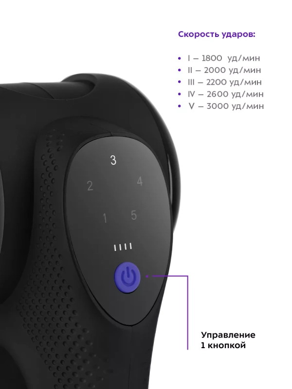 Перкуссионный массажер для тела КТ-2965 - 75 Вт