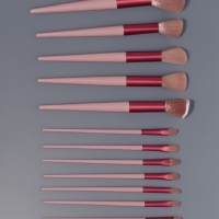 Кисти для макияжа, набор - 13 шт, 10 - 22 (&plusmn;1) см, цвет сиреневый