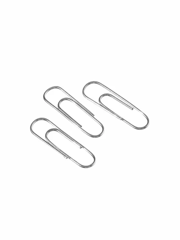 Скрепки 22мм оцинкованные в картонной коробке 100 штук