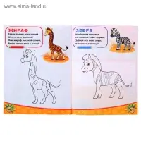 Раскраска &laquo;Животные южных стран&raquo;, 12 стр.