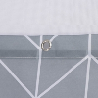 Штора для ванной SAVANNA, 180&times;180 см, цвет серый