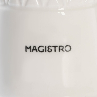 Набор для специй фарфоровый Magistro Argos, 2 предмета: солонка, перечница, 90 мл, 6&times;8 см, цвет белый