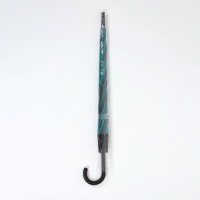 Зонт - трость полуавтоматический «Полосы», 8 спиц, R = 54/60 см, D = 120 см, цвет серый/зелёный Зонт - трость полуавтоматический «Полосы», 8 спиц, R = 54/60 см, D = 120 см, цвет серый/зелёный