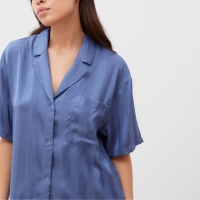 Пижама женская (рубашка и шорты) KAFTAN "Полоса" р.44-46, синий Пижама женская (рубашка и шорты) KAFTAN "Полоса" р.44-46, синий
