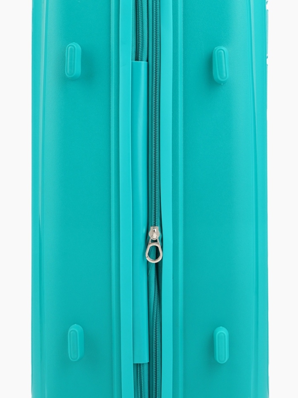 Чемодан 24", PP, 43*26*66, отд на молнии, код замок, 4 колеса, зеленый