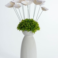 Набор штекеров "Бабочки" белые, в наборе 12шт, 12/10/8/6/4см